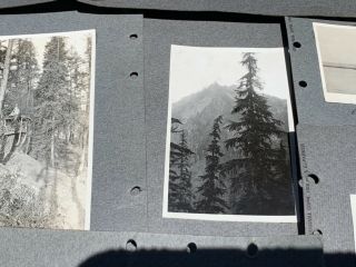 Antique photo album Washington state 1920’s Boy Scout Nature trip 80 snapshots 3