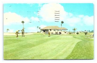 Vintage Postcard Golf At Mirror Lakes Country Club Lehigh Acres Florida E13