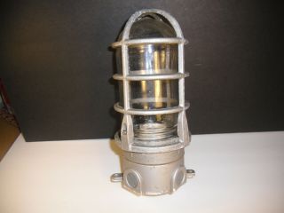 Vintage Industrial Explosion Proof Light Steampunk Lamp Nautical Design,