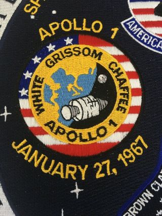 NASA Fallen Heroes Patch Apollo 1 Challenger STS 107 Columbia 2