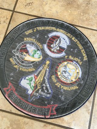 NASA Fallen Heroes Patch Apollo 1 Challenger STS 107 Columbia 6