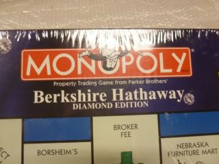 Warren Buffett Berkshire Hathaway Monopoly Board Game Diamond Edition 2005