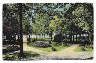 1911 Postcard,  Pretty View In Winona Park,  Winona Lake Indiana