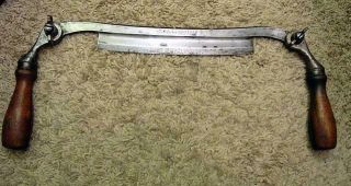 Vintage Wm Enders Oak Leaf 8 " Draw Knife/shave W/ Folding Handles