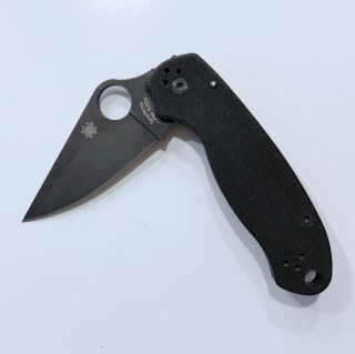 Spyderco Para 3 Compression Lock Knife Black (3 " Black)