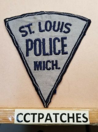 Vintage St Louis,  Michigan Police Shoulder Patch Mi