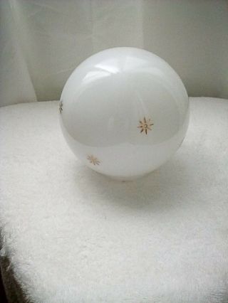 Vintage Mid Century Frosted Glass Ceiling Light Fixture Globe Lamp Shade 6inches