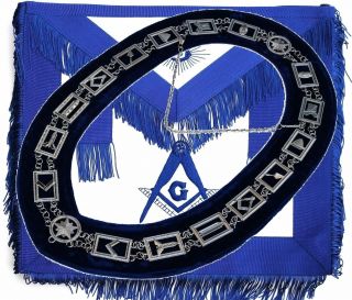 Masonic Collar,  Master Mason Blue Lodge Apron Fringe