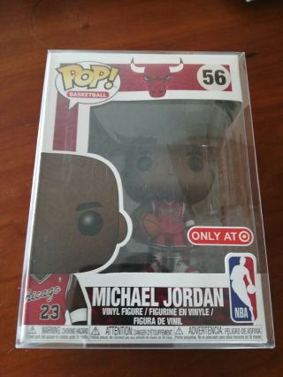 Nba Funko Pop Michael Jordan Mj Chicago Bulls Target Exclusive W/ Pop Protector