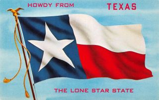 C21 - 5168,  State Flag， Texas.