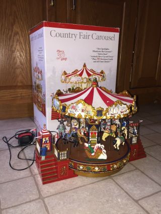 Mr.  Christmas County Fair Carousel Complete 3