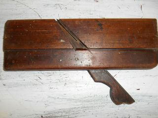 Antique Wood Rabbet Molding Plane 9 - 1/2 " Long Ohio Tool Company Co