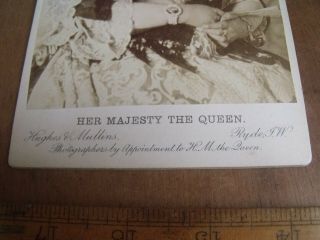 Cabinet Card Portrait Photo Royal Queen Victoria Hughes & Mullins Ryde IOW 3