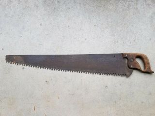 Antique/vintage Warranted Superior One/two Man Crosscut Logging Saw 36 " Blade