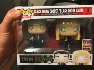 Funko Pop Twin Peaks Black Lodge Cooper Laura 2 - Pack Sdcc 2017