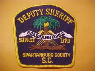 Spartanburg South Carolina Police Patch Shoulder Size Type 2