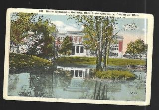 Vintage Postcard Home Economics Building Ohio State University Columbus Ohio