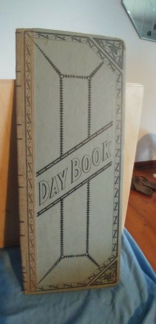 Antique Day Book Ledger Dated March 2,  1920 Accounting / Book Keeping.