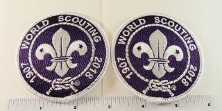 Hot Traders At 2019 24th World Scout Jamboree: (2) Scouting Crest - 3 " Rds