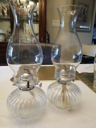 Vintage Lamp Light Farms Made In Usa Oil Kerosene Hurricane Lamp Model 330