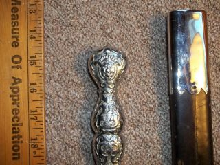 antique Yorkist Rite Mason lodge sword gladius style w/Green Man dagger machete 4