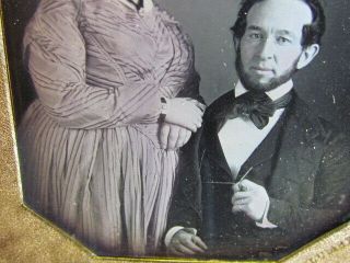 husband & wife with dress coloring added daguerreotype photo by Plumb Gallery 5