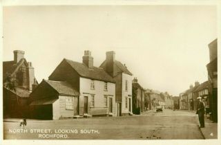 Rp Rochford North Street Looking South Essex Real Photo C1920