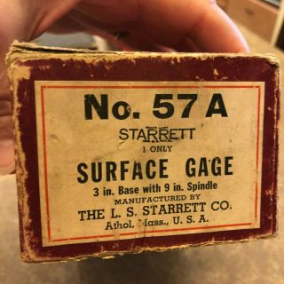 Vintage Starrett Tools,  Micrometer Depth Gage,  Surface Gage,  Giant Jack Screws 2