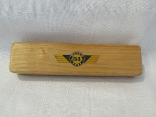 Retro 51 Fountain Pen w/Original Wood Box White Wash Over Gold Base - Gold Trim 2