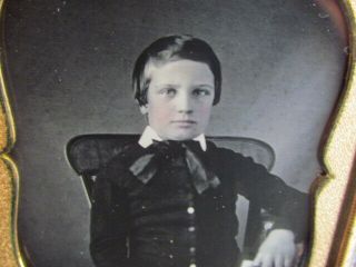 Young Kingsbury Boy Holding A Book Daguerreotype Photograph