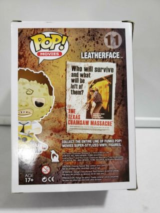 Funko Pop The Texas Chainsaw Massacre 11 Leatherface Bloody Chase Piece 2