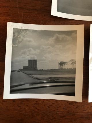 3 Black & White Vintage Photos At NASA Kennedy Space Center Launch Tower,  Rocket 3