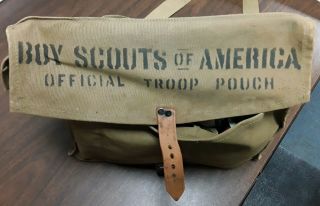 Boy Scout Troop Pouch/First Aid Kit.  Circa 30 ' s 2