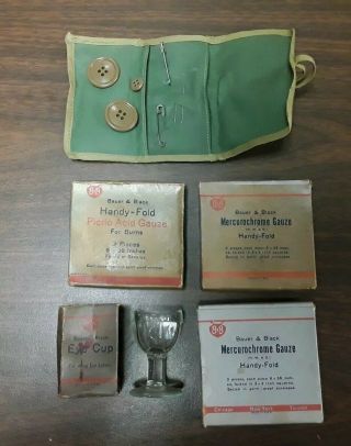 Boy Scout Troop Pouch/First Aid Kit.  Circa 30 ' s 7