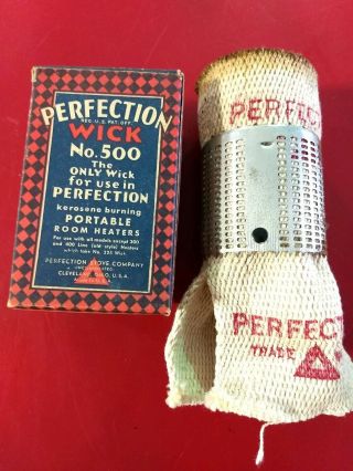 1 Vintage No 500 Perfection Wick Red Triangle Perfection Portable Heater
