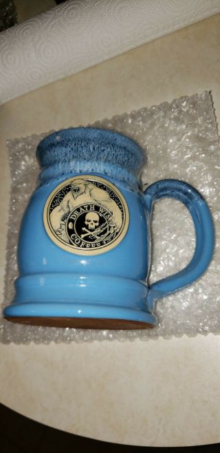 2015 Death Wish Coffee Company Mug Blue Abominable Collector Dwcc
