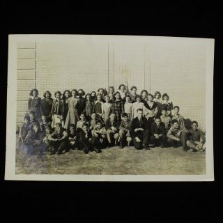 Vintage 1945 Black & White School Class Photo Knight Studio Kilgore Texas