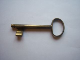 Vintage Heavy Brass Skeleton Key 5 1/2 Inches Long