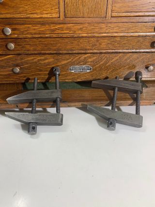 Vintage L.  S.  Starrett Machinist No.  161 - D Parallel Holding Clamps Toolmaker 2.  75”