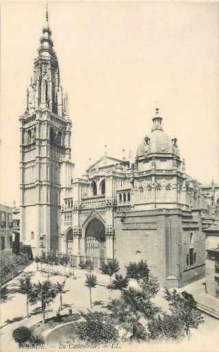 European Cathedrals Architecture Vintage Postcard Toledo Spain