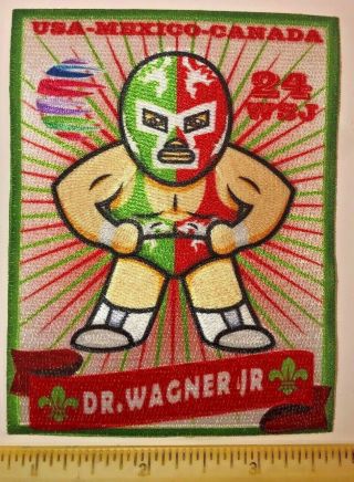 Mexican Contingent Mexico Luchador Wagner Patch 2019 24th World Scout Jamboree