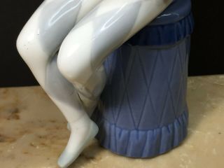 EXTREMELY RARE NAO LLADRO FIGURINE BOY JESTER PETTING CAT 9 