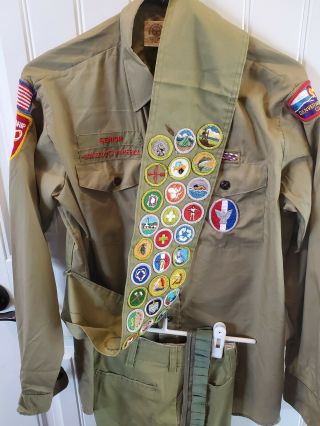 1970 ' s Eagle Scout Uniform - Complete w/ Medal,  Sash,  Kerchief 5