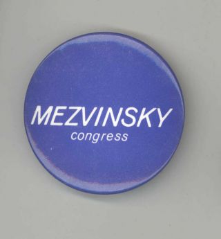 Edward Mezvinsky Congress Iowa Political Pin Button Pinback Chelsea Clinton Ia