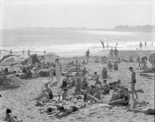 Rio Del Mar Beach - Santa Cruz County,  California - 1925 8x10 Film Negative