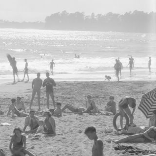 RIO DEL MAR BEACH - SANTA CRUZ COUNTY,  CALIFORNIA - 1925 8x10 Film Negative 3