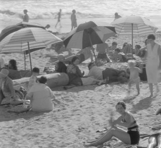 RIO DEL MAR BEACH - SANTA CRUZ COUNTY,  CALIFORNIA - 1925 8x10 Film Negative 5