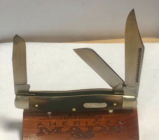 Schrade Usa Oldtimer 935 John Primble Belknap Inc Usa Stockman Pocket Knife.