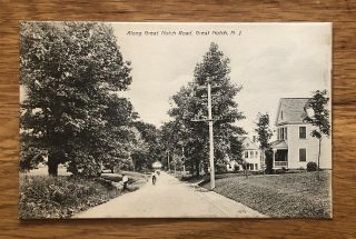 Great Notch,  Little Falls,  Nj 1910 Postcard View Along Great Notch Road