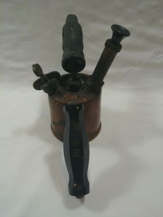 Vintage RM Brass Blow Torch Lamp Paraffin 2034 Industrial Tools 2